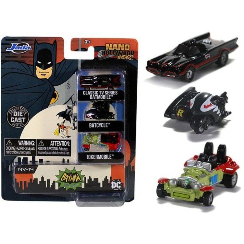 Jada Nano Hollywood Rides 1966 TV Classic Series Batman Collector's Series New